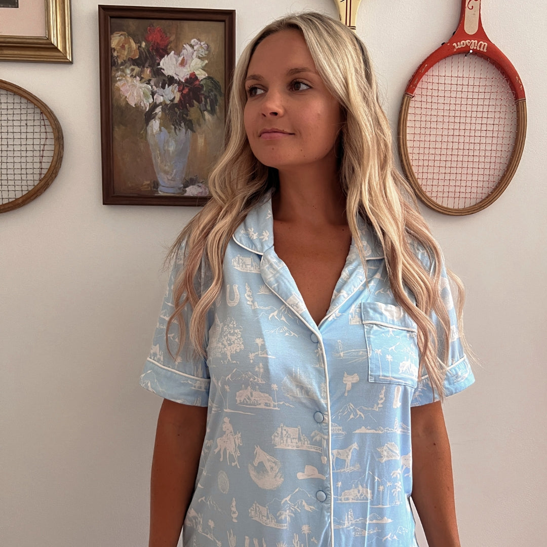 Western Toile Pajama Set