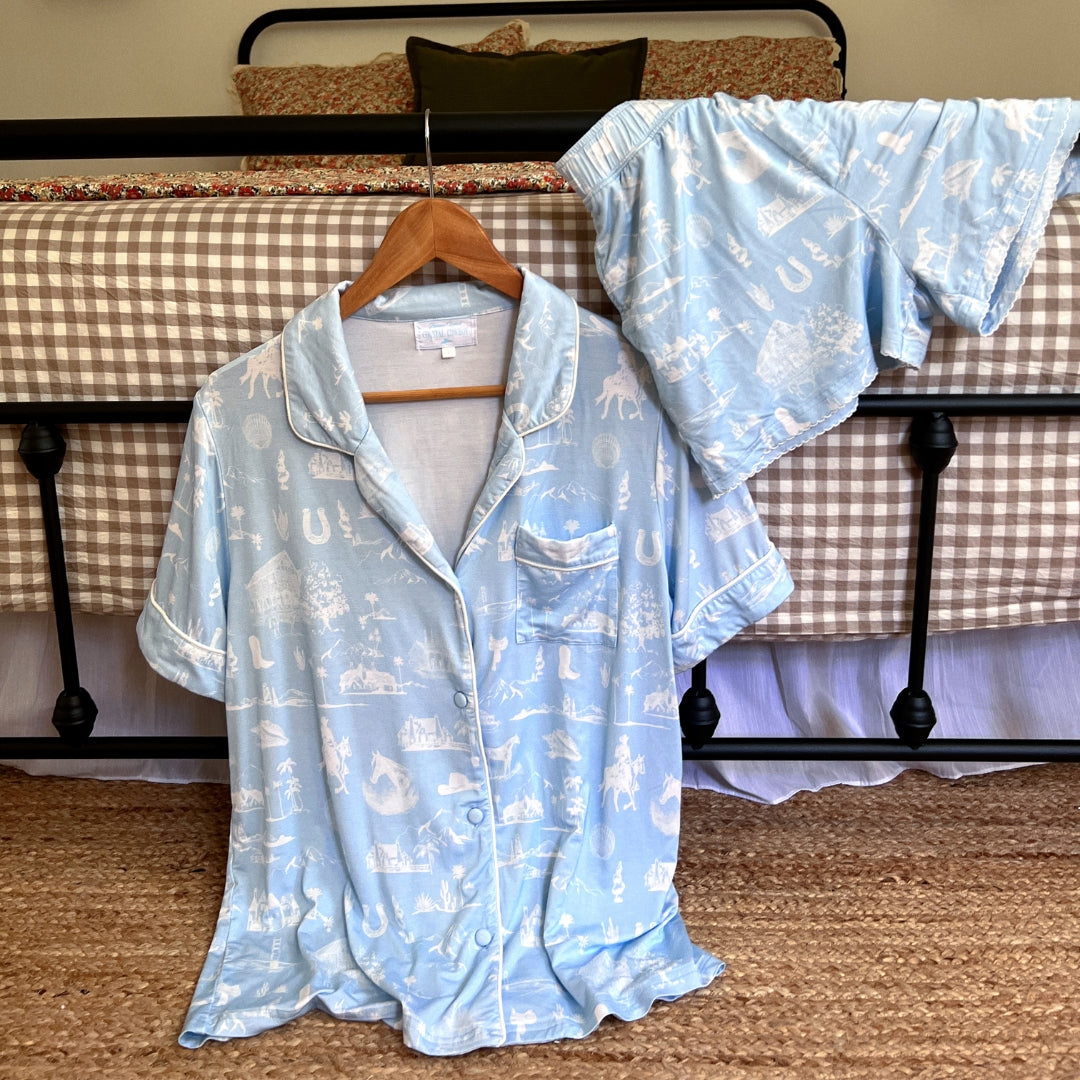 Western Toile Pajama Set