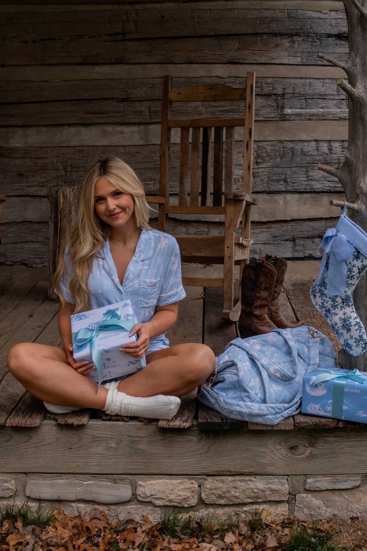 Western Toile Pajama Set